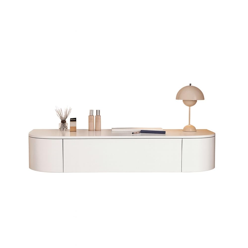 Moderner, wandmontierter schwebender Schreibtisch, minimalistisches Make-up und Cuter für Zuhause, Büro, Schlafzimmer, 60 cm, platzsparend