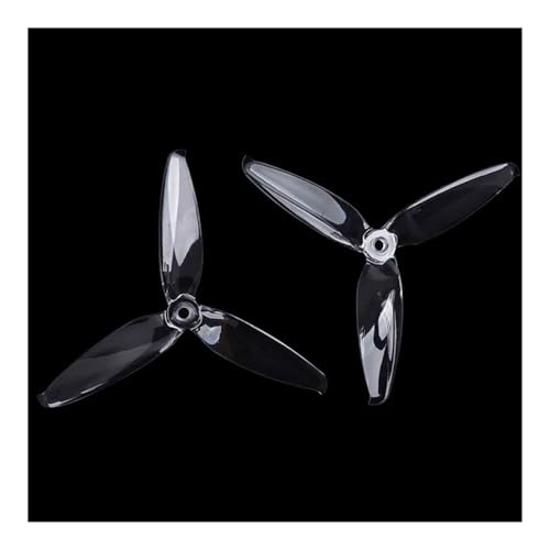 Hélices de 3 aspas de 5 pulgadas para evitar vibraciones en drones F5552 FPV pack de repuesto claro
