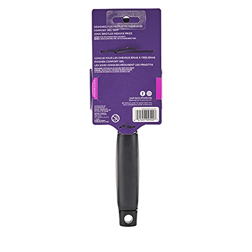 Goody Oval Hair Brush With Gelous Grip - For All Hair Types - Ion Infused Bristles For Frizz-Free And Glossy Styling - Pain-Free Hair Accessories For Women, Men, Boys, And Girls #TOP1