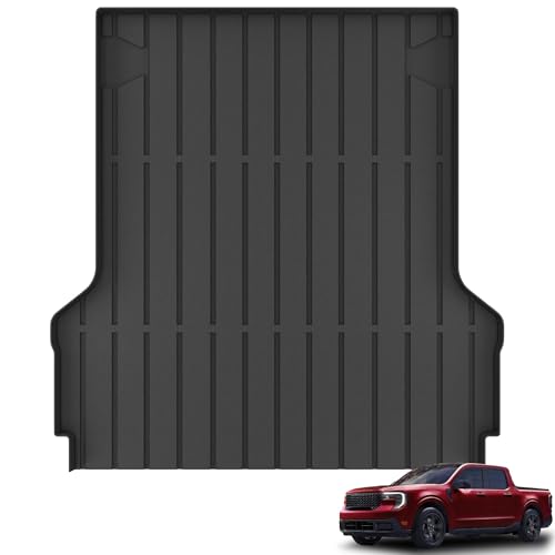 KARPAL Truck Bed Mat for 2022-2026 Ford Maverick Hybrid & Gasoline TPE All Weather Truck Bed Liner Cargo Trunk Accessories Pickup Liner
