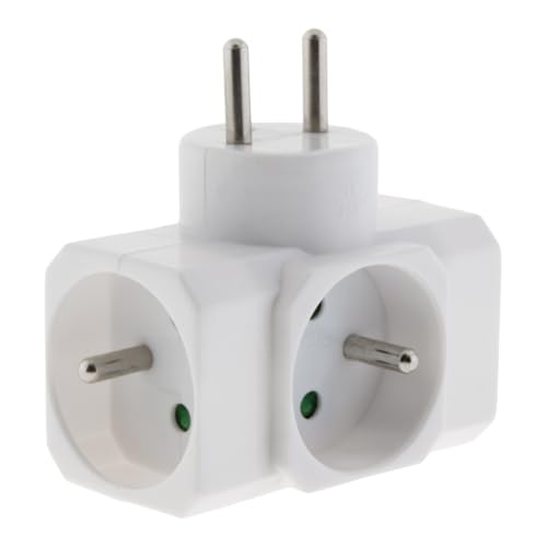 Zenitech - Multiprise Triplite 16A 3680W 230V - Blanc