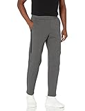 Amazon Brand - Peak Velocity Men's Metro Fleece Straight-Fit Sweatpant, medium grey heather, Large