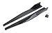 iJDMTOY Extra Long Left/Right Black Carbon Fiber Pattern PP Universal Rear Side Skirt Winglets Diffusers Compatible With Most Cars