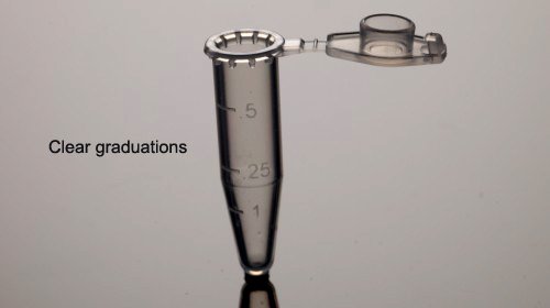 2.0ml Microcentrifuge Tube High-Clarity Polypropylene - Autoclavable, Not Sterile, 500/pk