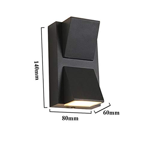 Image of D'Mak 10W LED K Outdoor Exterior Wall Step Up Down Wall Light | Fixture Lamp | Warm White (Yellow) | Pack of-1