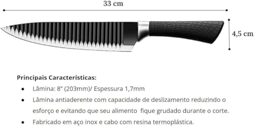 Kit Faca Shark Tubarão 8