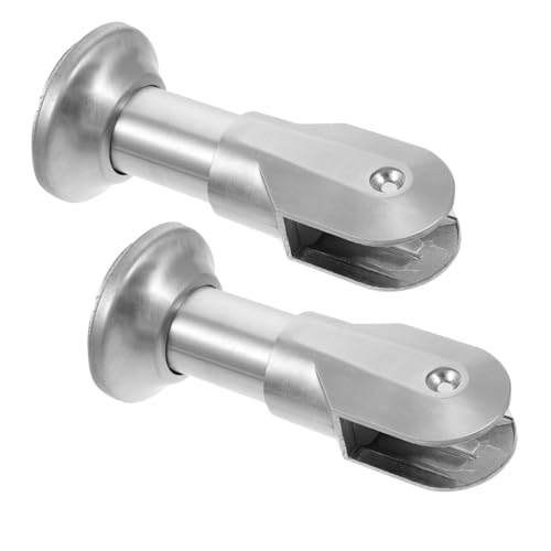 Pie de mampara de baño Veemoon de acero inoxidable resistente pack de 2 piezas 7