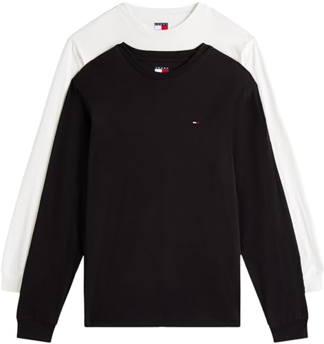 Tommy Jeans TJM Slim 2Pack / Ext Dm0Dm22148 T Shirt Night Ecru Homme - vue 7