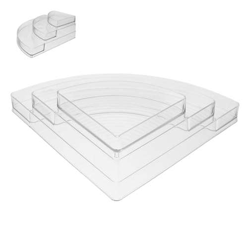 LABRIMP Espositore in Acrilico Trasparente Organizer Per Profumi e Cosmetici Espositore Alzata Per Figure Da Profumi Multifunzionale