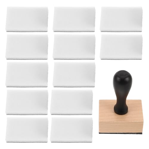 DIYEAH Sellos para Colorear Herramienta para Mezclar Tinta Mango de Madera Repuestos de Espuma para Manualidades para Hacer Tarjetas y Proyectos de Arte