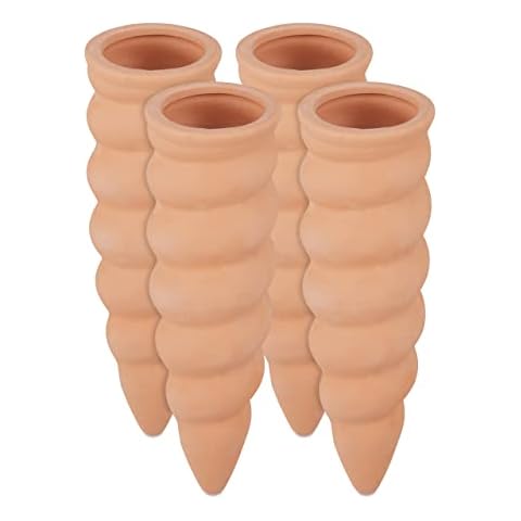Relaxdays Clay Watering Cones Set of 4 Cover