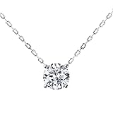 [Diamond Lab] モアサナイト ネックレス レディース 一粒 SV925 人気 プラチナ 0.25ct アズキチェーン [ギフトボックスセット]