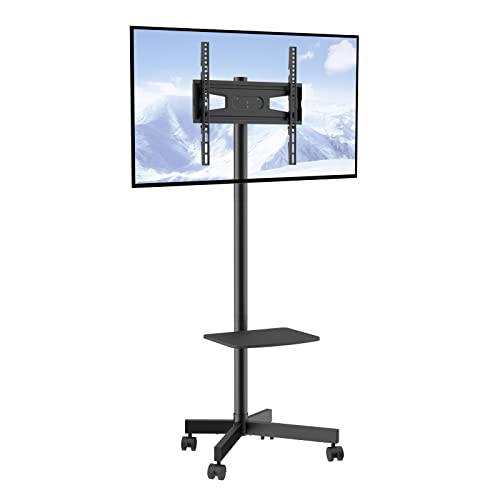 Support TV sur pied VEVOR pour écran 23-60 pouces chariot mobile réglable