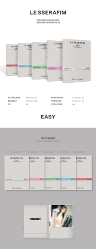 Dreamus LE SSERAFIM - 3rd Mini Album EASY Compact version CD (HUH YUN JIN ver.), SCM0353r