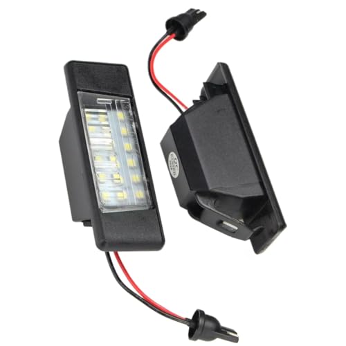 Piloto de matrícula compatible con Nissan Primera P12 y Qashqai J10, luces de repuesto, 1 par