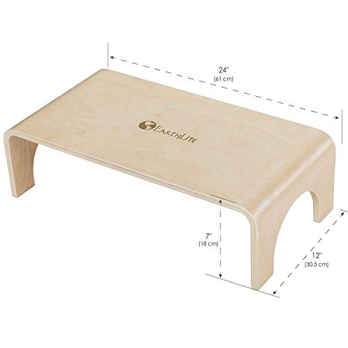 EARTHLITE Houten kruk Big Step - opstap/kruk van verfijnd, duurzaam geteeld esdoornhout, hoogwaardig & stabiel (18cm) - Image 4