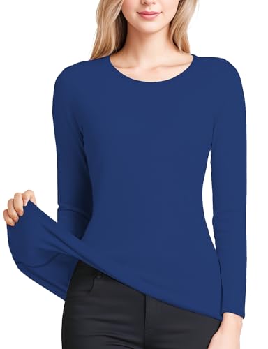 Image of Women's Long Sleeve Thermal Underwear Lightweight Compression Baselayer Shirt Women Clothing Premium Comfort Winter Tops