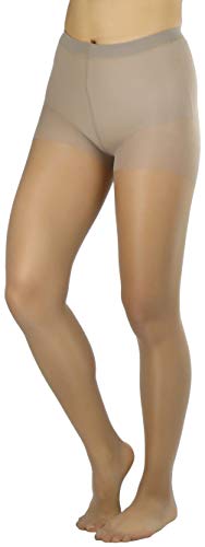 Image of ToBeInStyle Women's Control Top Sheer Footed Pantyhose Hosiery Tights Stockings