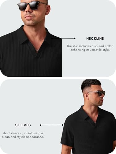 Image of DHRUVI Trendz Men's Cotton Blend Regular Fit Plain Casual Stylish Half Sleeve Polo T-Shirt