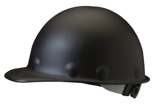 Fibre-metal hard hat injection molded roughneck fiberglass with...