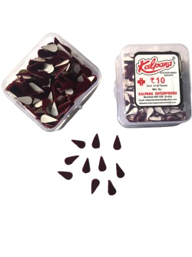 Kalpana Bindi Coffee Tilak Sticker Kumkum | Size - 1 | (Pack of 12)-picture-49