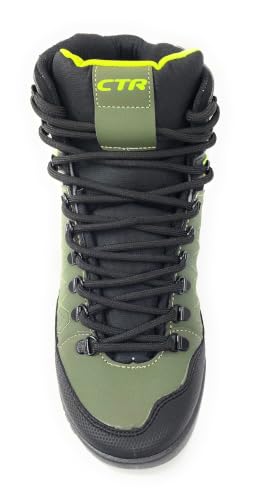 Image of ADD GEAR CTR - Trekking Waterproof Lightweight High Ankle Shoes Anti-Skid Hiking, Sahyadri Mountain Boots for Men and Women in Action Sherpa-2 (Avacado Green)