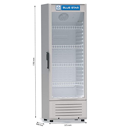 Image of Blue Star 300 Litres Single Door Frost Free Visi Cooler (SC300F, Grey)