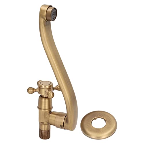 Otufan Hot Cold Mixer Water Retro Basin Faucet, European Style Antique Bathroom Tap with Double Handle, Copper Tap for Bathroom Kitchen