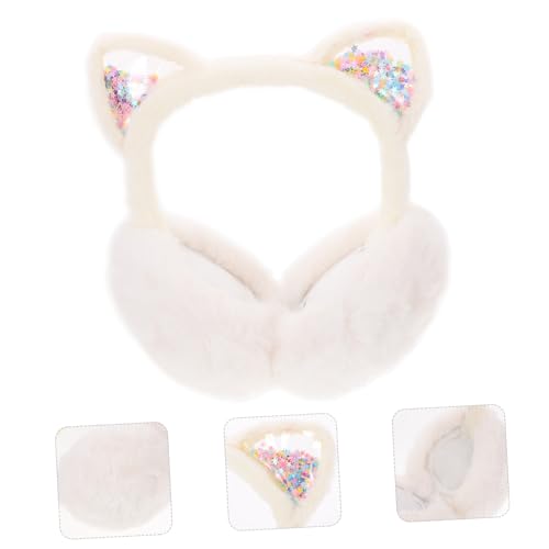 Kitten Earmuffs Thermal Ear Covers for Outdoor Activities Soft Plush Cat Ear Warmers for Winter Sports Boys and Girls2