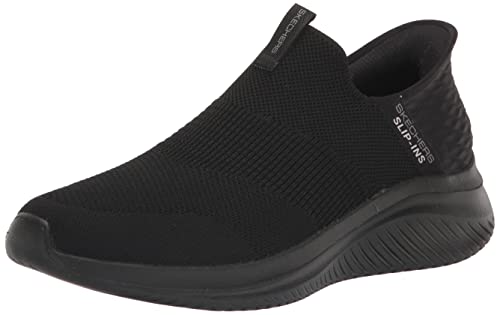 Skechers Tenis Ultra Flex 3.0 Smooth Step para Hombre, Black, 8 UK Wide