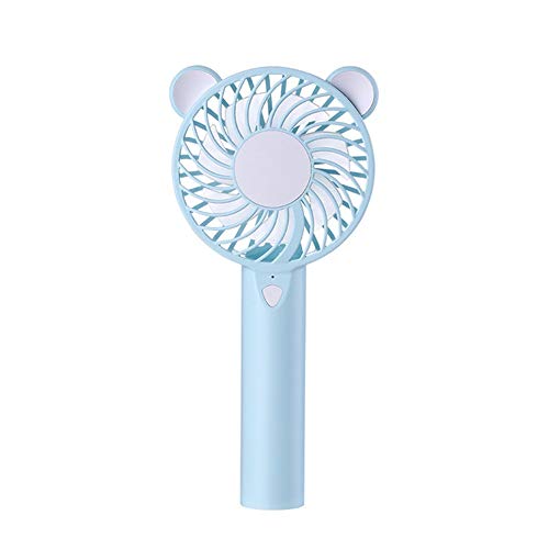 USB-Lade Bunte Atmosphäre Licht Mute Mini-Ventilator beweglicher Hand Kleiner Ventilator for Office-Schlaf Hause