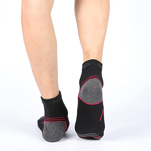 Athletic Socks Men Cotton Striped Sports Running Compression Ankle Casual Sock (5 Pack)4
