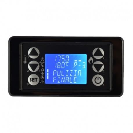 Clavier écran LCD Q007 Micronova 6 TASI de rechange pour poêle à granulés