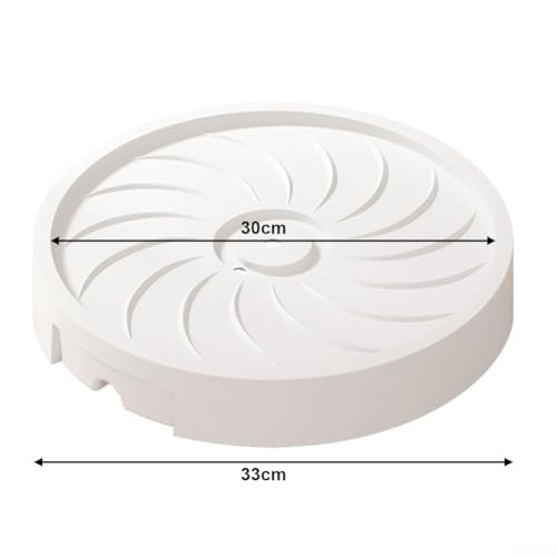 Support de pot de fleurs rond 30 cm extérieur plateau mobile - 6