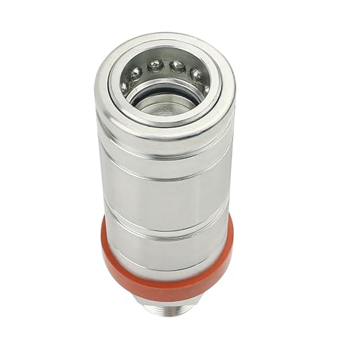 Image of Hydraulic Female Quick Coupler Compatible with John Deere 6100 6200 6020 6090 7020 6200 6020 7320 6400 6320 7420 6120 6510 Replace AL221083