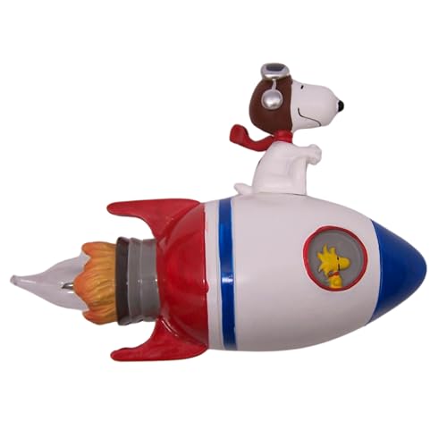 Roman Snoopy Rocket Flicker Bulb Nightlight 4-inch Height Room Lighting Decoration