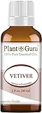 Vetiver Essential Oil. 30 ml (1 oz) 100% Pure, Undiluted, Therapeutic Grade.