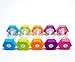 UrbAmerican 5 PCS Hourglass Kids Hourglass Timer Hourglass Set Colorful Sand Clock Kitchen Timer Time Management Includes 1 Minute, 3, 5, 10, and 30 Minutes, Different