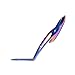 LureSport KL KT Guide Set 9pcs Rainbow Frame Blue Ring Fishing Rod Building Component Repair DIY Accessory