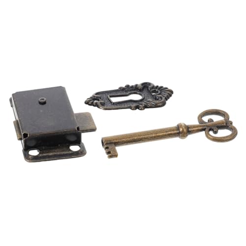 iplusmile 1 Juego De Cerraduras De Hardware Para Gabinete Cerradura Vintage Cerradura Para Taquilla Cerradura Para Cajón De Escritorio Cerradura Para Cajón De Tocador Cerradura Antigua