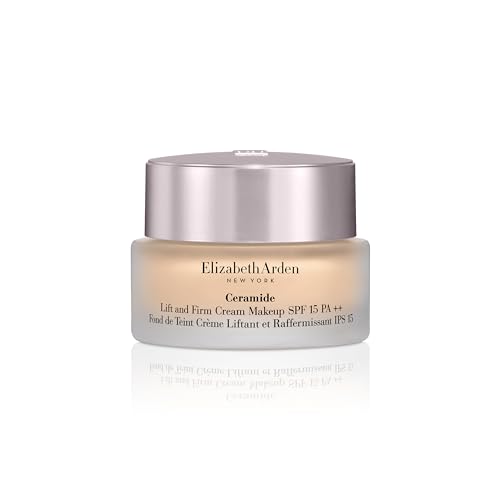 Image of Elizabeth Arden Ceramide Lift and Firm Makeup SPF15 PA++ (30ml) in 140C, Creamy Foundation, Radiant Finish, for Normal to Dry Skin