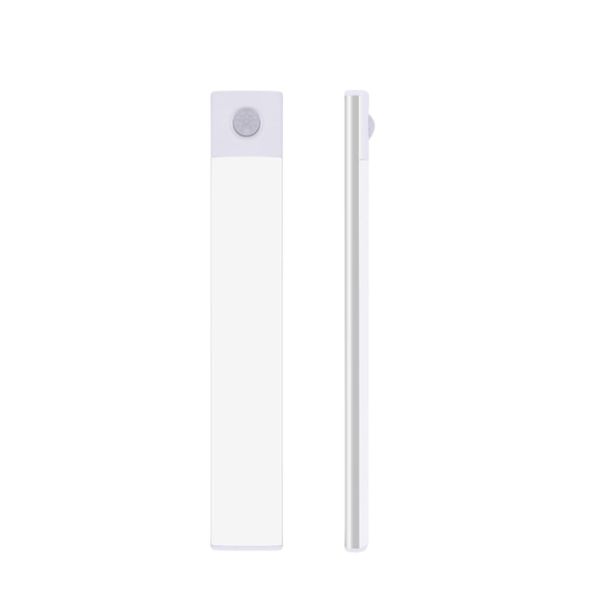 BOSTEU LED Motion Sensor Under Cabinet Kitchen Lights 3-Color & 5-Brightness, 4 Modes, Rechargeable Indoor Magnetic Stick Wireless Light for Shelf Stairs Wardrobe Closet (Silver, 20CM)