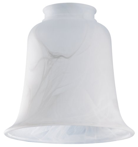 Image of Westinghouse 8109800 2-1 /4 inch Milky Scavo Bell Lamp Shade6