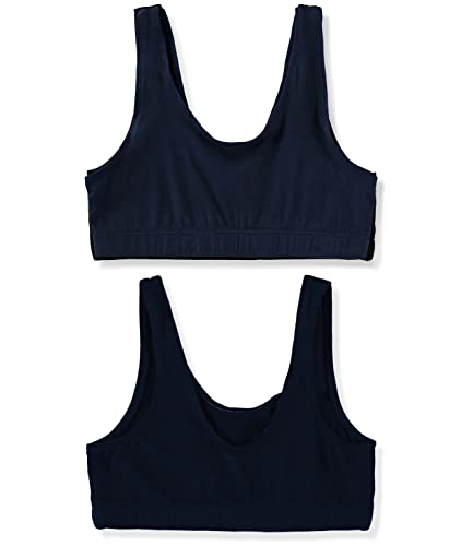 Girls Training Bra Cotton Stretch Bralette Sports Bra, 3-Pack (7-14)4