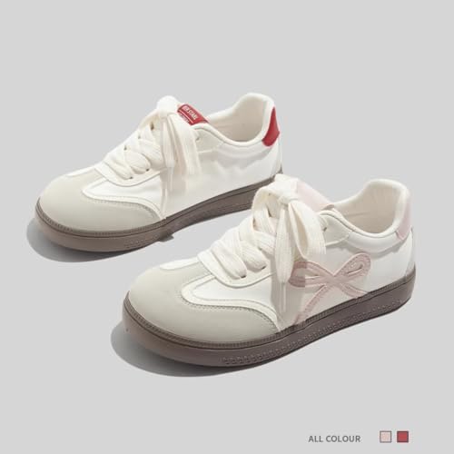 Y2K Preppy Flat Shoes for Women - Rounded Toe Ballet Flats with Bow Design, Comfortable Casual Commuting Footwear4