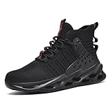 ZIXCPLAZ Breathable Knit Steel Toe Shoes Women...