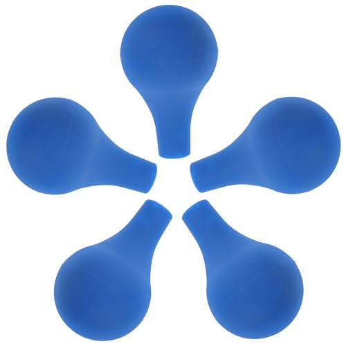 UKCOCO Pipettes Graduées Lot de 5 Accessoires de Remplacement Bouchon en Silicone Bleu pour Pipettes Doseuses, pour Laboratoire et Usage Professionnel