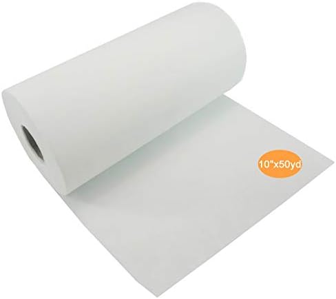 New brothread Tear Away Machine Embroidery Stabilizer Backing 10" x 50 Yd roll - Medium Weight 1.8 oz - Cut into Variable Sizes - for Machine Embroidery and Hand Sewing