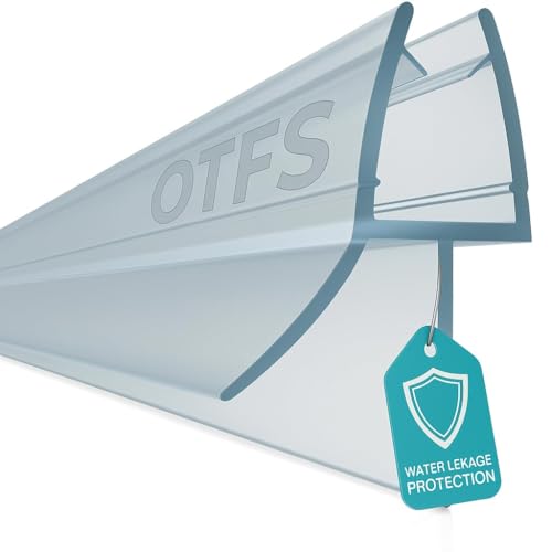 Shower Screen Seal Strip for 4-6mm Glass, 90cm Shower Door Seal Strip Replacement - Transparent Bath Shower Screen Seal for 10-20mm Gap - Stops Water Leaks & Splash