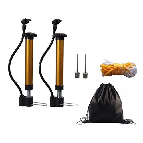 BRIGHTFUFU 1set Lightweight Portable Basketball Pump with Needles and Storage Bag Fast Inflation Bike Tire Pump for Boys and Girls and Adults High-Pressure Inflator Kit